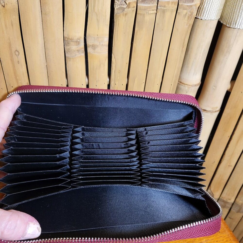 Woman's Wallet Credit Card Holder Phone Clutch Plum